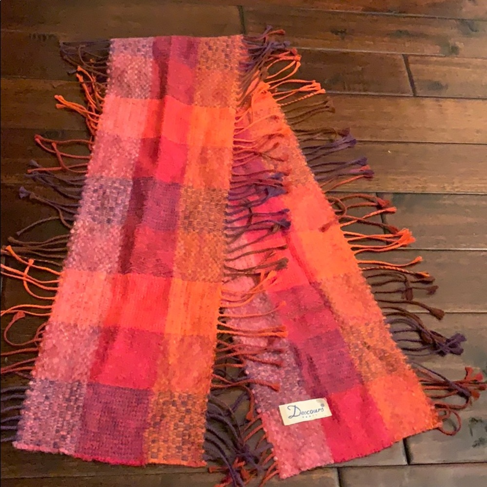 Descours Paris Pink, Orange, Brown & Purple Scarf